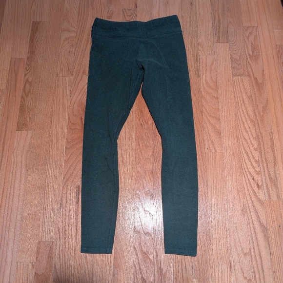 Pact Pants - Pact Brand Women's Heathered Forest Green Leggings